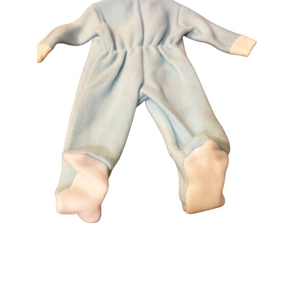Vintage Cuddler by Doespun Baby Winter Footed Hooded Onesie – Blue & Cream – Siz - Picture 15 of 16